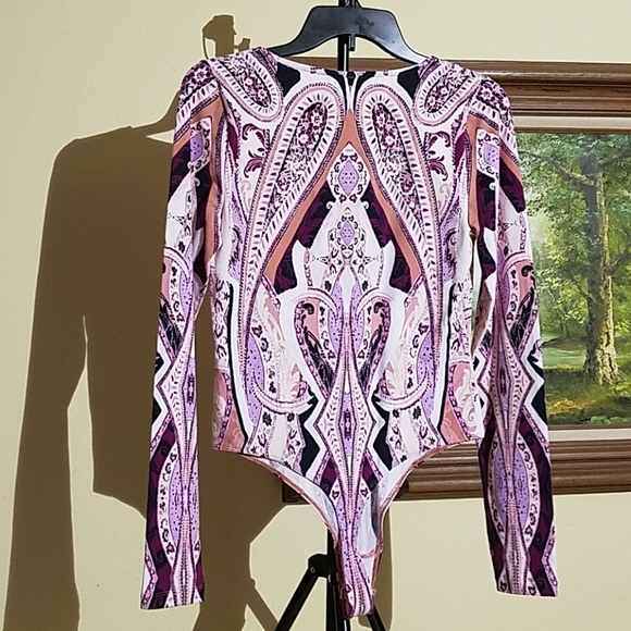 Free people long sleeve body suit L4 - Picture 5 of 8